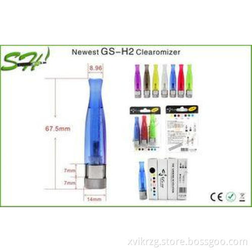 Original GS H2 Atomizer Ego Clearomizer 1.5ml Capacity 7 Co